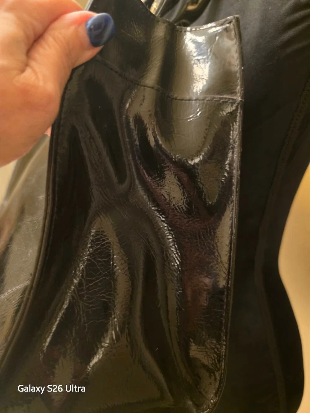 NWT Large Liz Claiborne Patent Leather Satchel